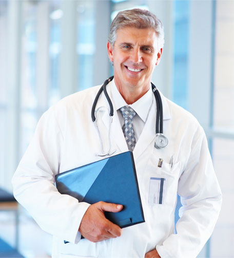 Doctor holding a chart